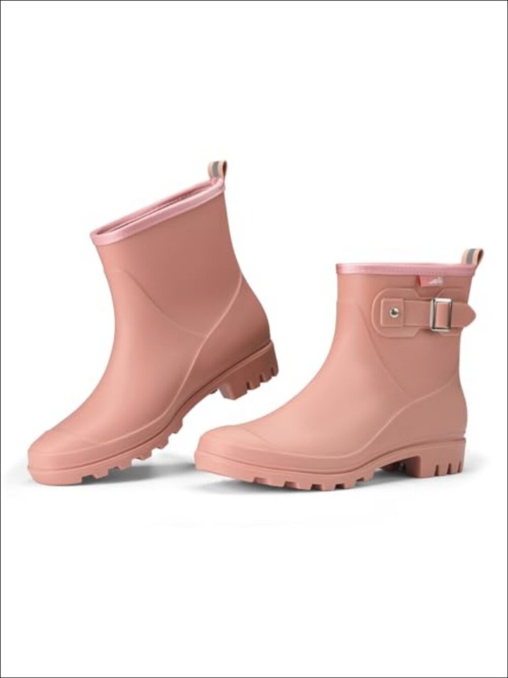 HISEA Women's Waterproof Ankle Rain Boots Rubber Garden Shoes Anti-Slip